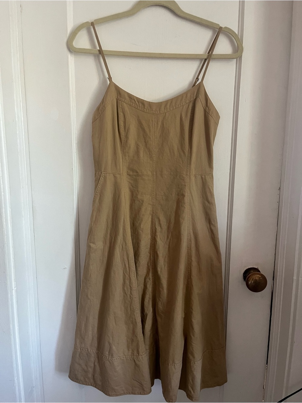 Banana Republic Tan Linen Blend Dress